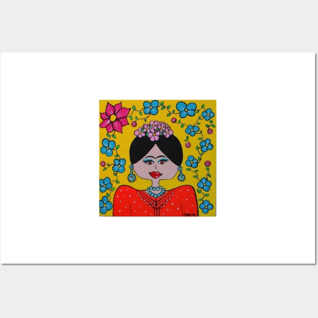 Fridi Divina Naranja Wall Art by DoritaArtes